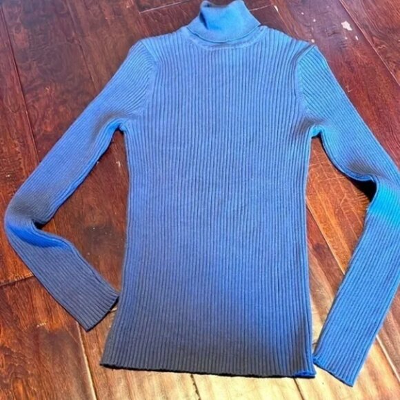 Margaret Frances dark grey ribbed turtle neck size XL turtle neck can be folded - Picture 1 of 3